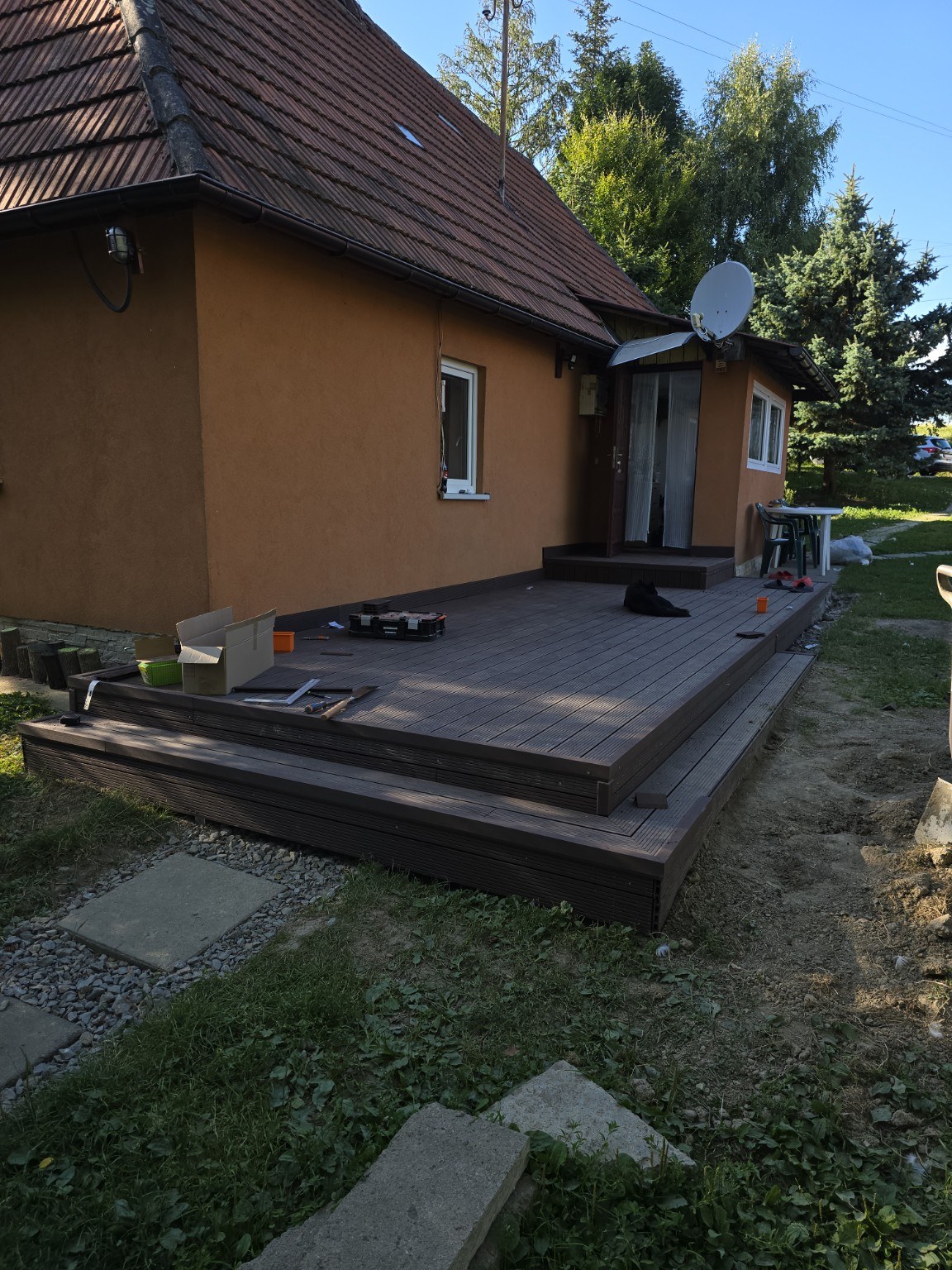 Taras jako element prac w technologii drewnianej